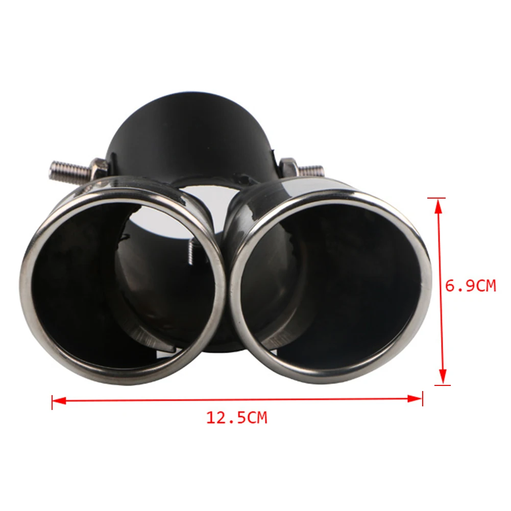 Stainless Steel Dual Outlet Car Exhaust Muffler | Tail Pipe | Car Exhaust System