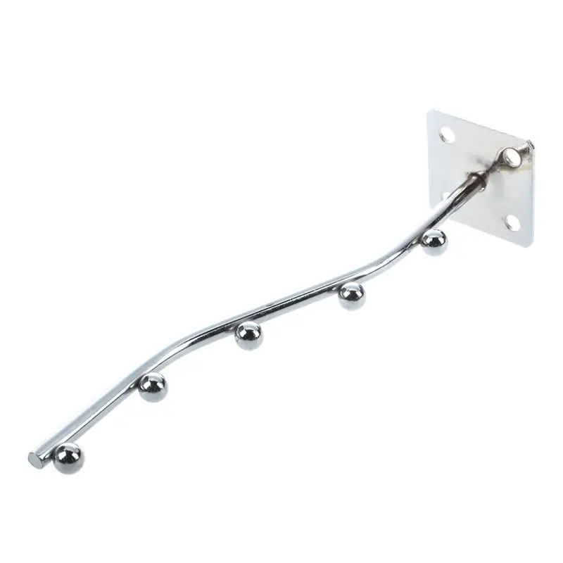 Wall Fixing Metal Clothes Towels Hanging Down Slant Bracket