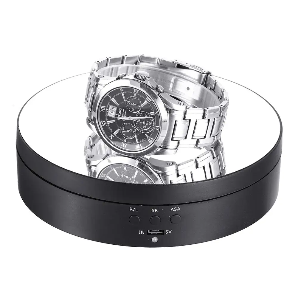  Photography Auto Rotating Turntable 360 Degree Round Remote Automatically Jewelry Display Stand Bas