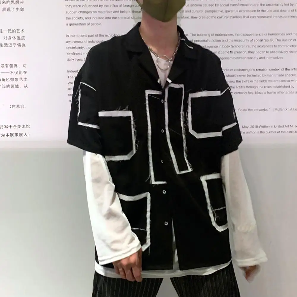 S-6XL! Новинка, Мужская одежда, модный подиумный показ, оригинальная нашивка, ветровка, стилист для волос, большие размеры, костюмы