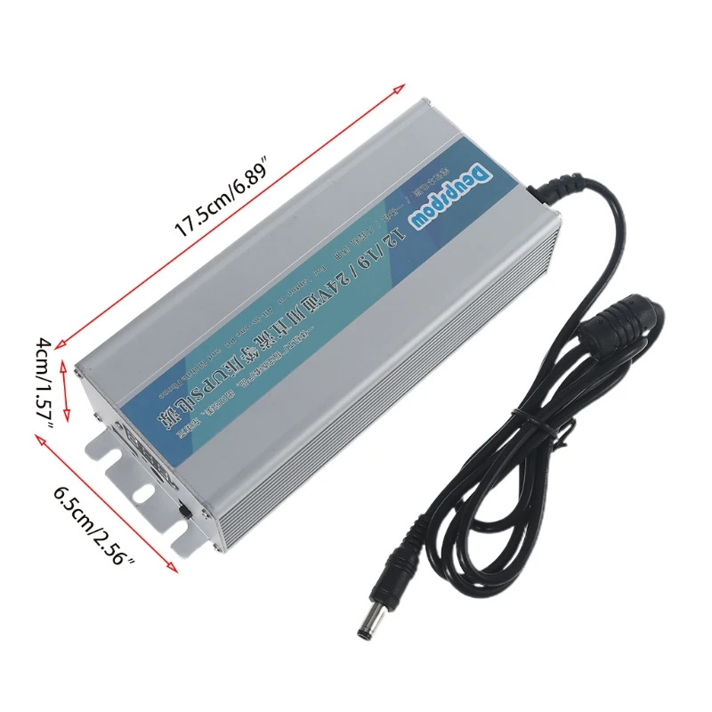 

Universal USB 5V + 5.5x2.5mm 12V-24V Adjustable UPS Power Bank 15000mAh for WiFi Router Modem Laptop Smartphone Tablet