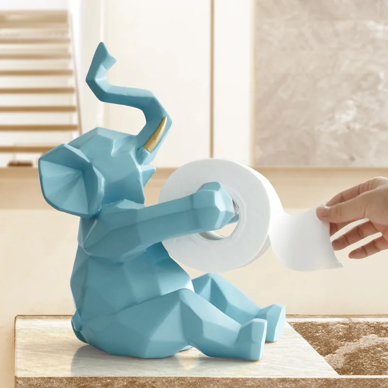 PROD 1005001741624588 Animal Statue Craft Roll Paper Holder Table
Living Room Office Restaurant Hanging Paper Elephant Figurine Tissue
Boxes Home Deco