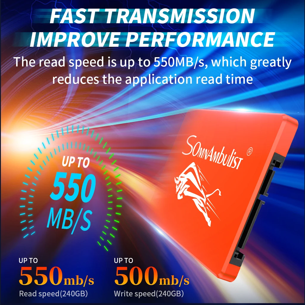 Various styles of SSD 2.5", desktop and notebook computers built-in solid state drive, 120gb 240gb 480gb 960gb 2tb SSD sandisk internal ssd