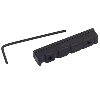 

Adjustable Pom Nut Slotted for 5 Strings Bass Guitar Replacement Parts Black