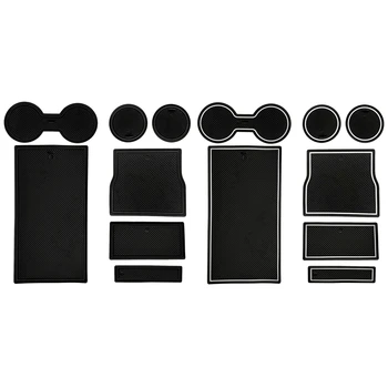 

Cup Holder Pads For Tesla Model 3 2017~2019 Cup Holder Center Console Liner Mats