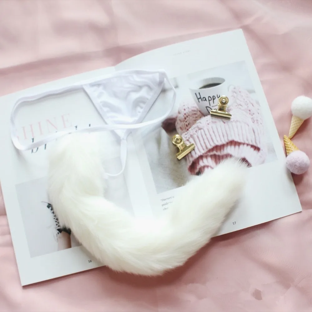 Милые Лолиты для девочек мягкие розовые Kawaii Кролик хвост волосы мяч женское нижнее белье сексуальные брюки Эротическое белье стринги трусики Косплей
