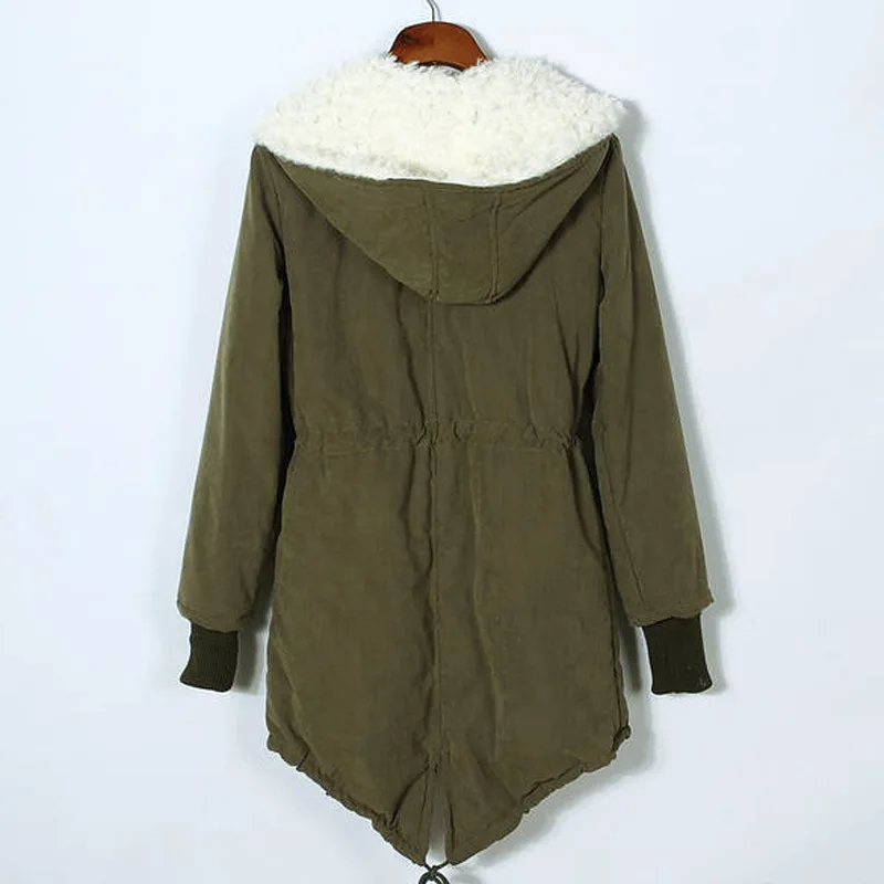

2019 Autumn And Winter New Style mao dan Swallow Tail Cotton-padded Jacket Mid-length Berber Fleece Cotton-padded Clothes Women'