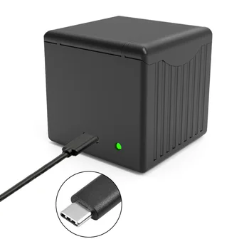 

QC Fast Charging Battery Case One Drag Three Charger Storage Type Charging Box for DJI OSMO ACTION Sports Camera Lithium Battery