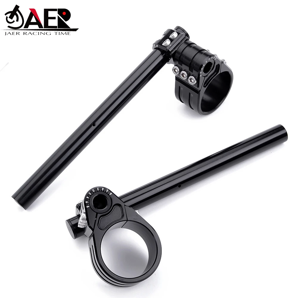 JAER Motorcycle Handlebar for BMW R NINE T 2014-2019 Adjustable CNC 55mm Clip On Ons Fork Handlebars Handle Bar
