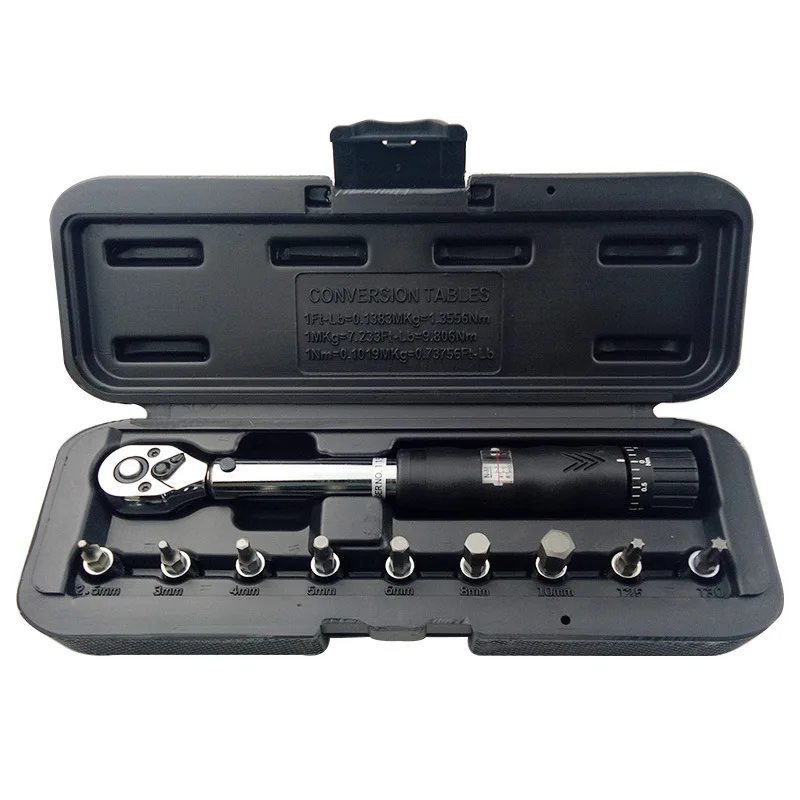 

1/4 Window Type Torque Spanner Set of Vanadium Steel Metric Screwdriver Sleeves Torque Wrench Set