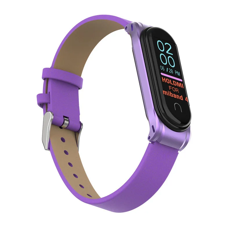 YAYUU кожаный ремешок для Xiaomi Mi Band 4 сменный 3 браслет часов|Смарт-аксессуары| |