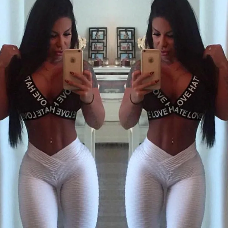 Женские Штаны Для Йоги спортивная одежда для бега эластичные леггинсы фитнеса