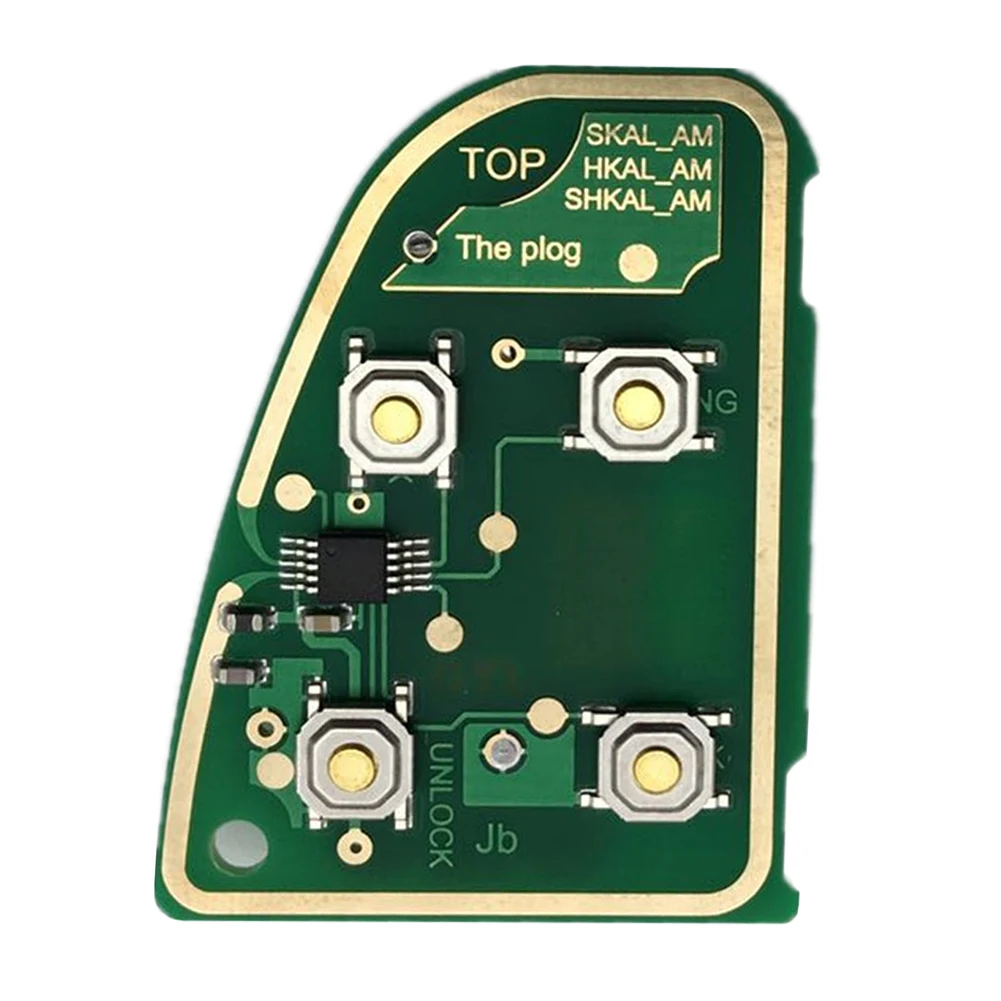 433 МГц мини легко установить практичные ремонтные аксессуары Флип дистанционного автомобиля ключ PCB части 4 кнопки печатной платы для Jaguar X Тип
