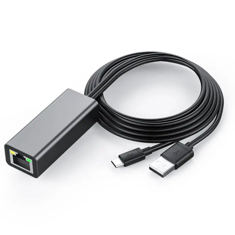 Fire TV Stick HD 480 Мбит/с Micro USB2.0 к RJ45 Ethernet адаптер 10/100 для нового TV/Google Home Mini/Chromecast Ultra |