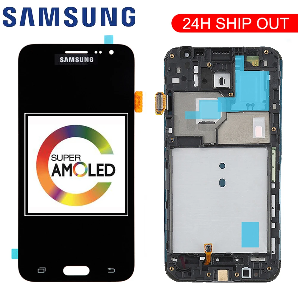 Оригинальный Super AMOLED ЖК-дисплей сенсорный экран для Samsung Galaxy J3 2016 J320 J320A J320F J320P J320M