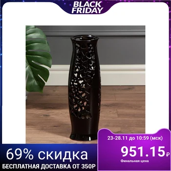 

Floor vase "Romina", black, cut, 40 cm 5078260