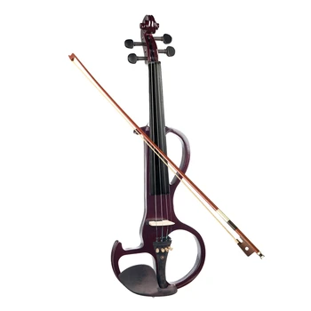 

SEWS-Naomi Violin Full Size 4/4 Solid Wood Electric Violin Basswood Body Ebony Fingerboard Pegs with Ebony Ebony Accessories