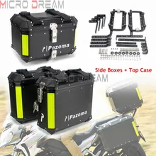 Aluminum Top Case Side Boxes Topcase Tail Luggage Side Box Pannier Waterproof Sidecase Cargo for Honda BMW R1200GS FZ MT CB CBR