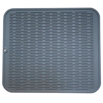 

Large Multifunctional Silicone Placemat Dish Drying Mat Kitchen Draining Table Drain Mat Sink Non-Slip Pad Durable Pot Holder Cu
