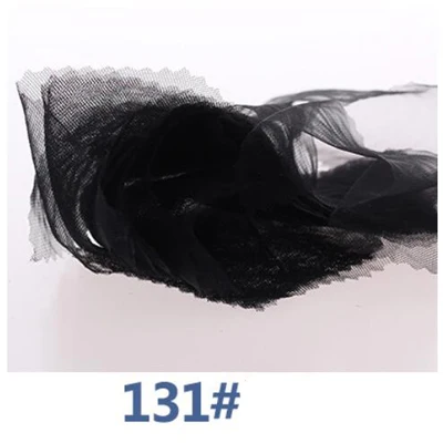 131 Black Супер мягкая сетка зашифрованная американская сетка ткань супер прозрачное свадебное платье юбка свадебная одежда москитная сетка ткань - Цвет: 131 Black
