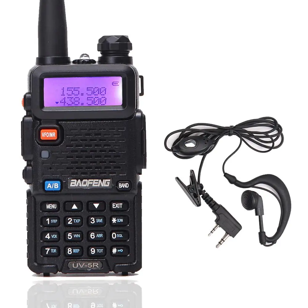 UV-5R Black BaoFeng UV-5R портативная рация VHF/UHF136-174Mhz& 400-520Mhz Двухдиапазонная двухсторонняя рация Baofeng uv 5r портативная рация uv5r - Цвет: UV-5R Black