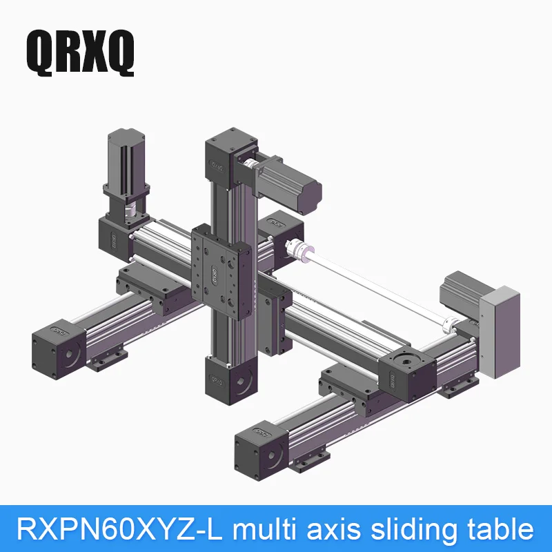 High load synchronous belt linear module gantry type high speed mute XYZ axis manipulator Z axis 100mm