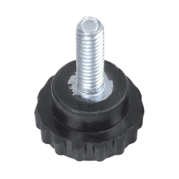 

New 6 Pcs M4x10 Threaded Knurled Thumbscrew Grip Knobs Thumb Screw