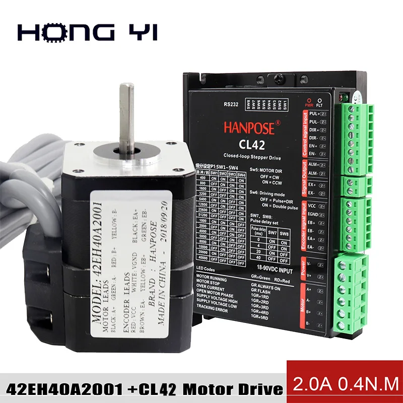 Шаговый Серводвигатель 42EH40A2001 2A 0.4N.m и CL42 драйвер NEMA17 с замкнутой петлей