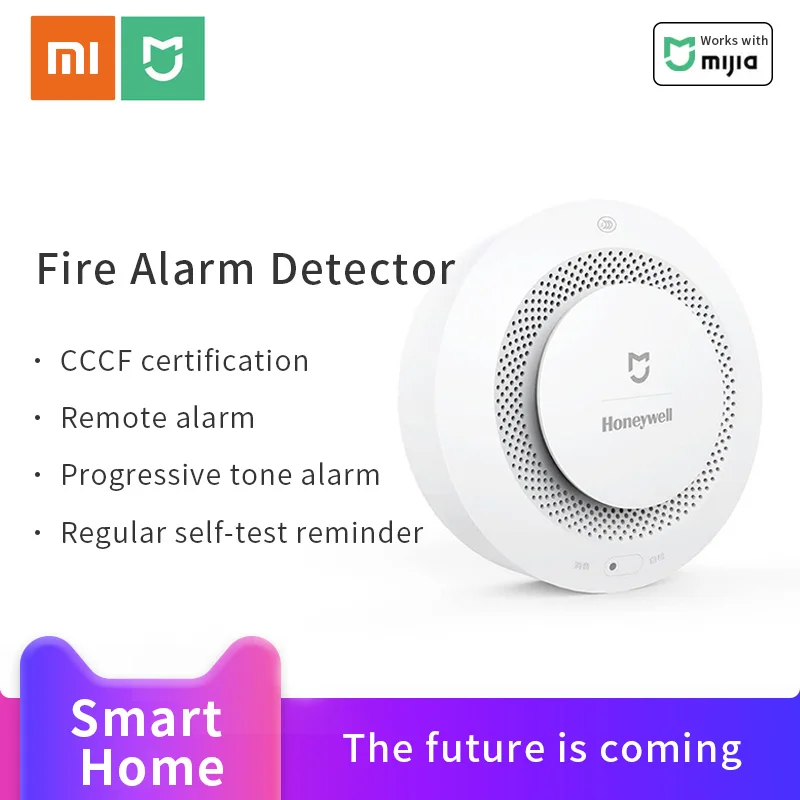 Xiaomi Mijia Honeywell детектор пожарной сигнализации датчик дыма работает с многофункциональным шлюзом 2 приложение Mijia дистанционное управление