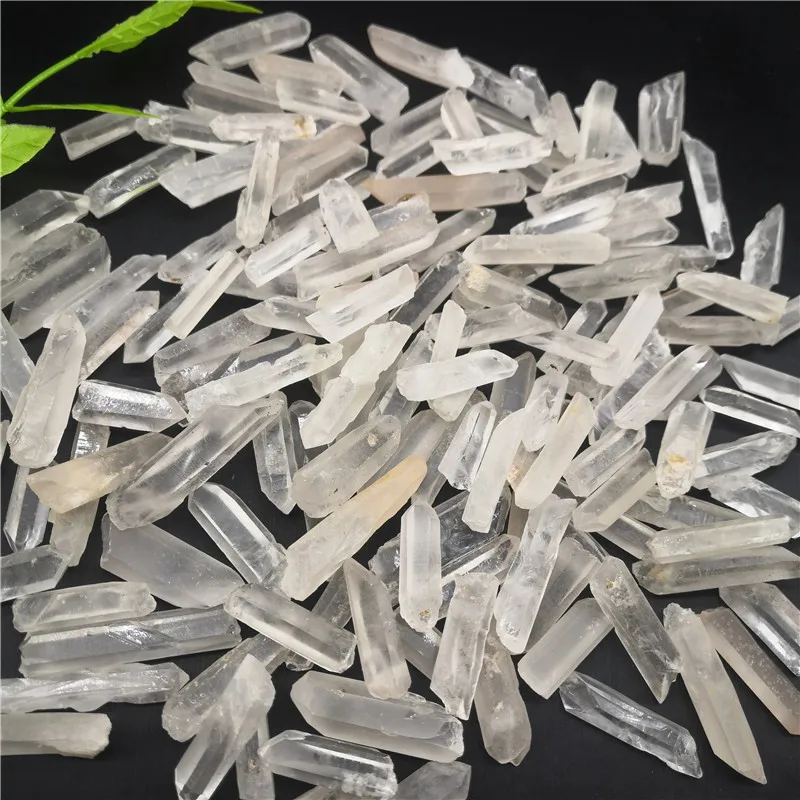 Natural Quartz White Aura Lemurian Seed Crystal Stones Point Specimen Decoration and Minerals | Дом и сад