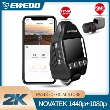 

Ewedo U600 dash cam front and rear Hidden Car dvr dual auto video record built in wifi hd 1080p 24H Parking Monitor night vision