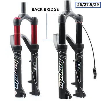 

HIMALO bicycle fork 27.5/29ER fork rear bridge air MTB Bike Fork suspension Oil and Gas Fork for Manitou Machete Comp