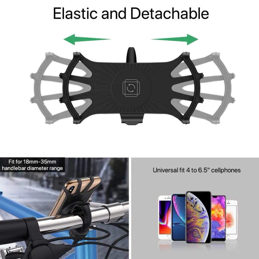 Motorcycle Phone Holder Bike Handlebar Stand Support Bracket (6)