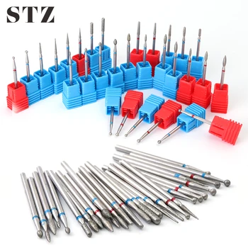 

STZ 1pcs Diamond Cutters For Manicure Nail Drill Bits Milling Cuticle Electric Machine Remover Pedicure Files Nail Tools #01-29