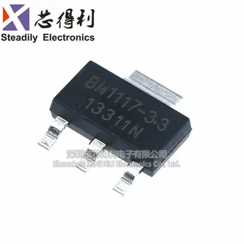 

10pcs/lot BM1117-3.3 AMS1117-3.3 SOT-223 BM Shanghai Baili Micro Brand New & Original