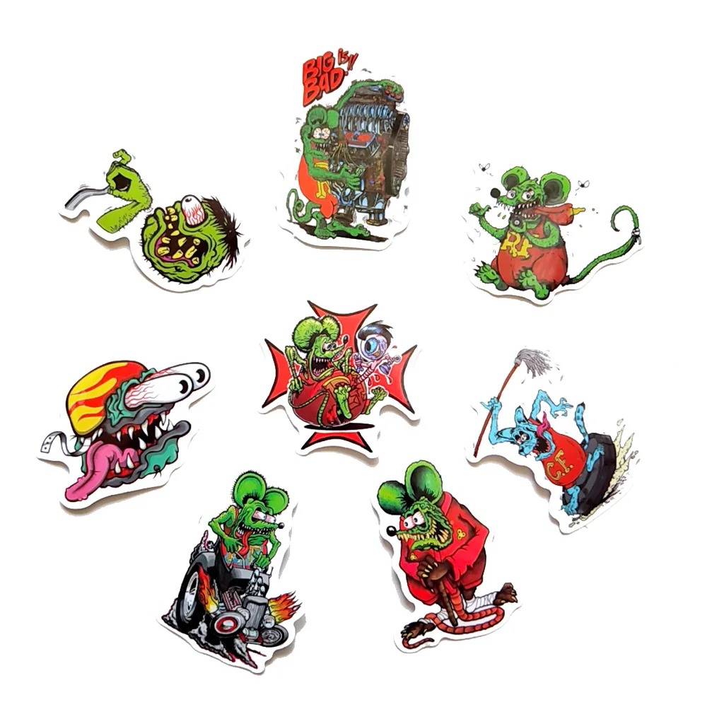 10/30/50Pcs Rat Fink Stickers for Suitcase Skateboard Laptop Luggage Fridge Phone Car Styling DIY Decal Sticker