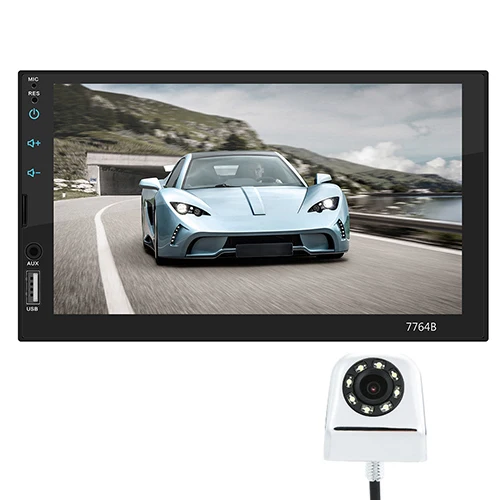 With Sliver-8 Cam Mirrorlink " Автомагнитола 2din Автомагнитола Multimidia плеер Bluetooth 2 Din аудио стерео MP5 Сенсорное обратное изображение Авто Радио USB Aux - Цвет: With Sliver-8 Cam