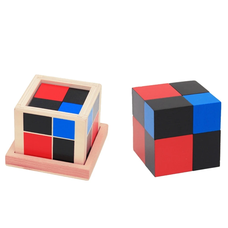

Kid Montessori Early Learning Algebra Mathematics Binomial Cube Set Wooden Toy