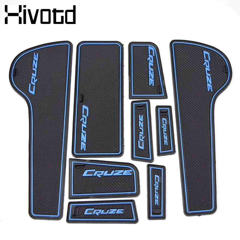 

Hivotd For Chevrolet Cruze Car Accessories Anti-Slip Gate Slot Mat Rubber Cup Pads Auto Interior Decoration Stickers 2009-2014