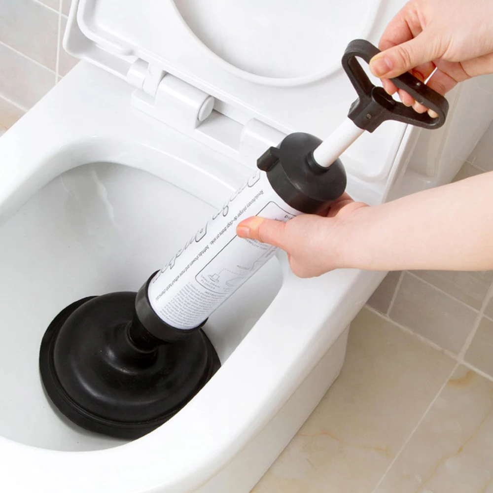 Handle Powerful Suction Plunger Toilet Dredger Cleaner Drain Buster