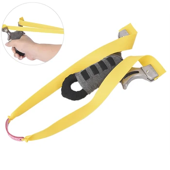 

Professional Rubber Band Traditional Slingshot High Strength Steel Hunting Catapult Hunter Folding Wrist Sling Shot Color Random