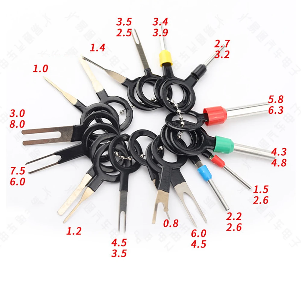 Locksmith Tool Remove Pins Auto Wire Harness Plug Terminal Removal Tool 18pcs/set Aliexpress