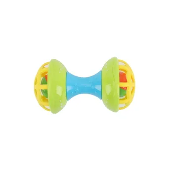 

Educational dou dou le Soft Silcone Fitness Ball Infants Spherical Rattle Dumbbell Learn to Climb Toy Infant Teether Ball