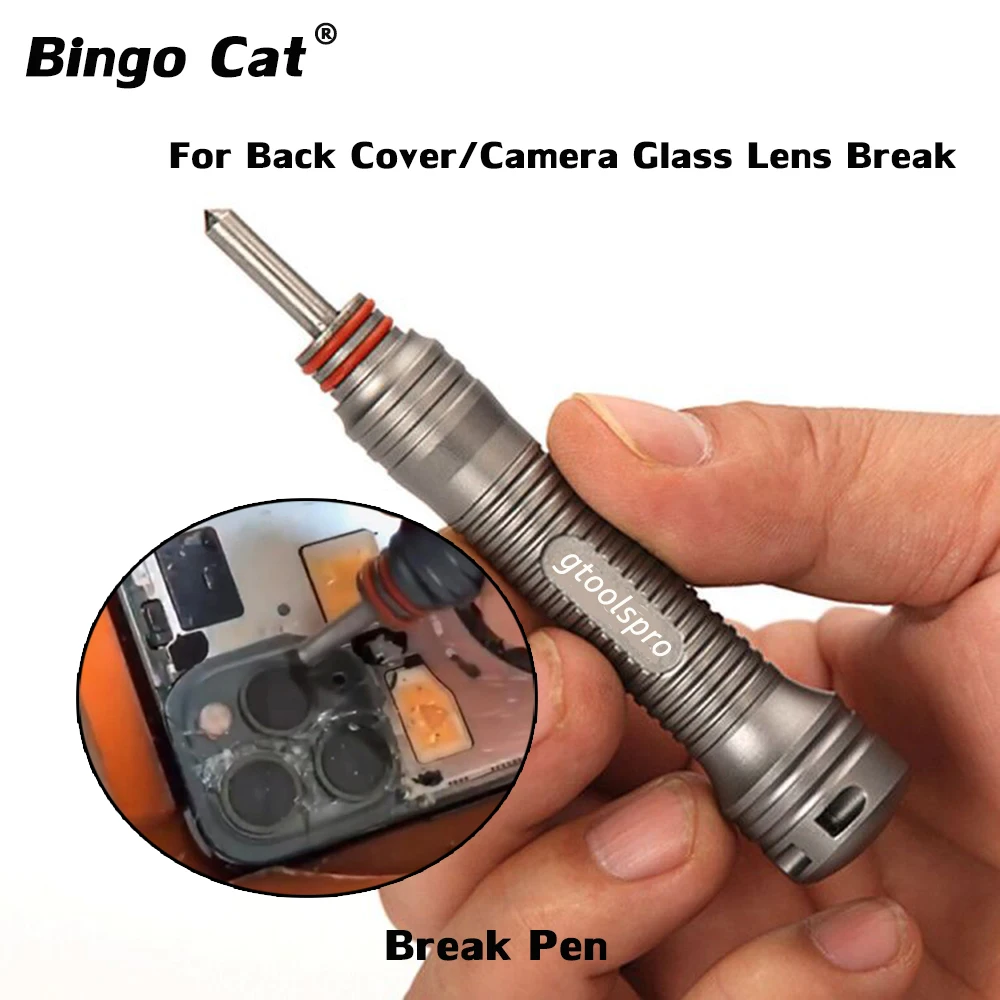 Back Cover Camera Glass Lens Break Crack Demolishing Pen For iPhone 11 12 pro max Rear Housing Battery Glass Lens Blasting Tool afbeelding