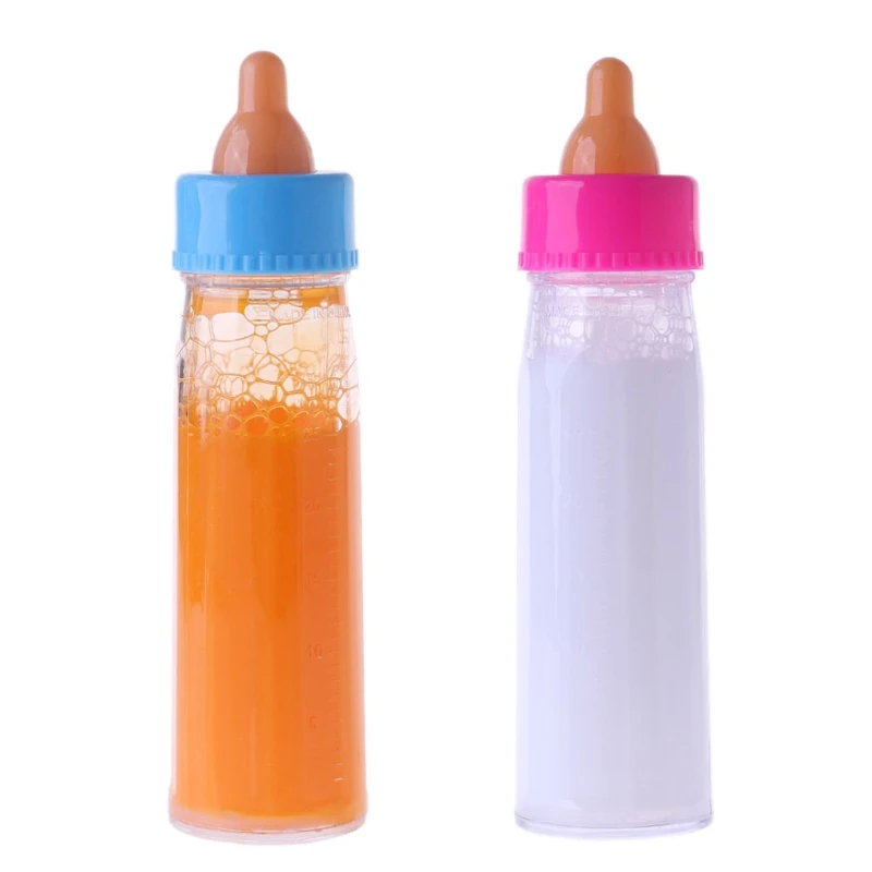 2021 New Baby Dolls Feeding Bottle Magic Bottle Set Disappearing Milk Pretend Play Toy