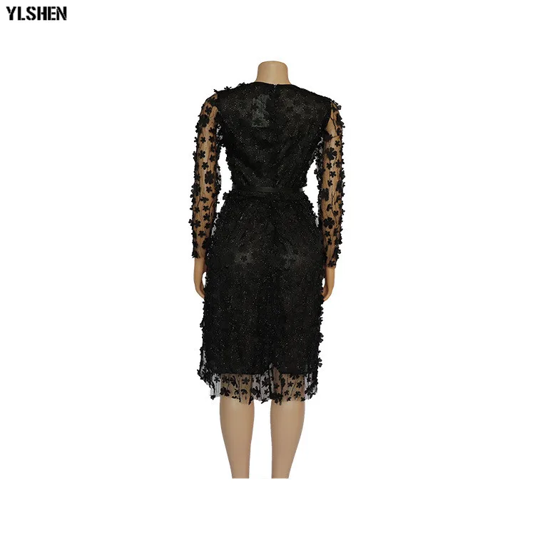African Dresses for Women Dashiki 2019 New African Dress Africa Clothes Bazin Sexy Embroidered Glitter Robe Africain Grown 16
