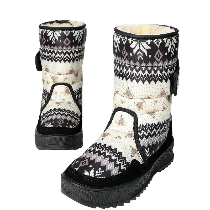 Women winter boots Lady warm shoes snow boot Non-slip plus size 35- 41 women shoes snow boots