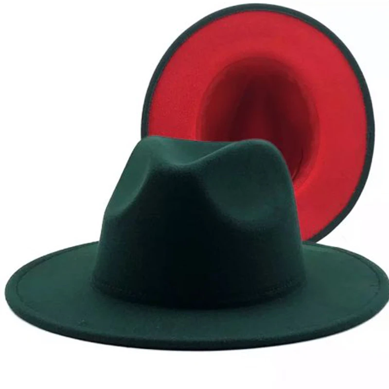Wool Felt Jazz Fedora Hats Women Men 