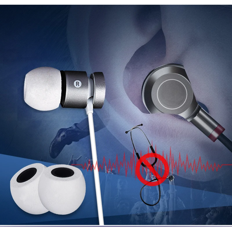 Memória Foam Earbuds para Fones de Ouvido Intra-auriculares Enhanced Bass c Dicas Ear Pads Espuma Ts400 Fones de Ouvido 49 Milímetros l m s 10 Pares - Image 5