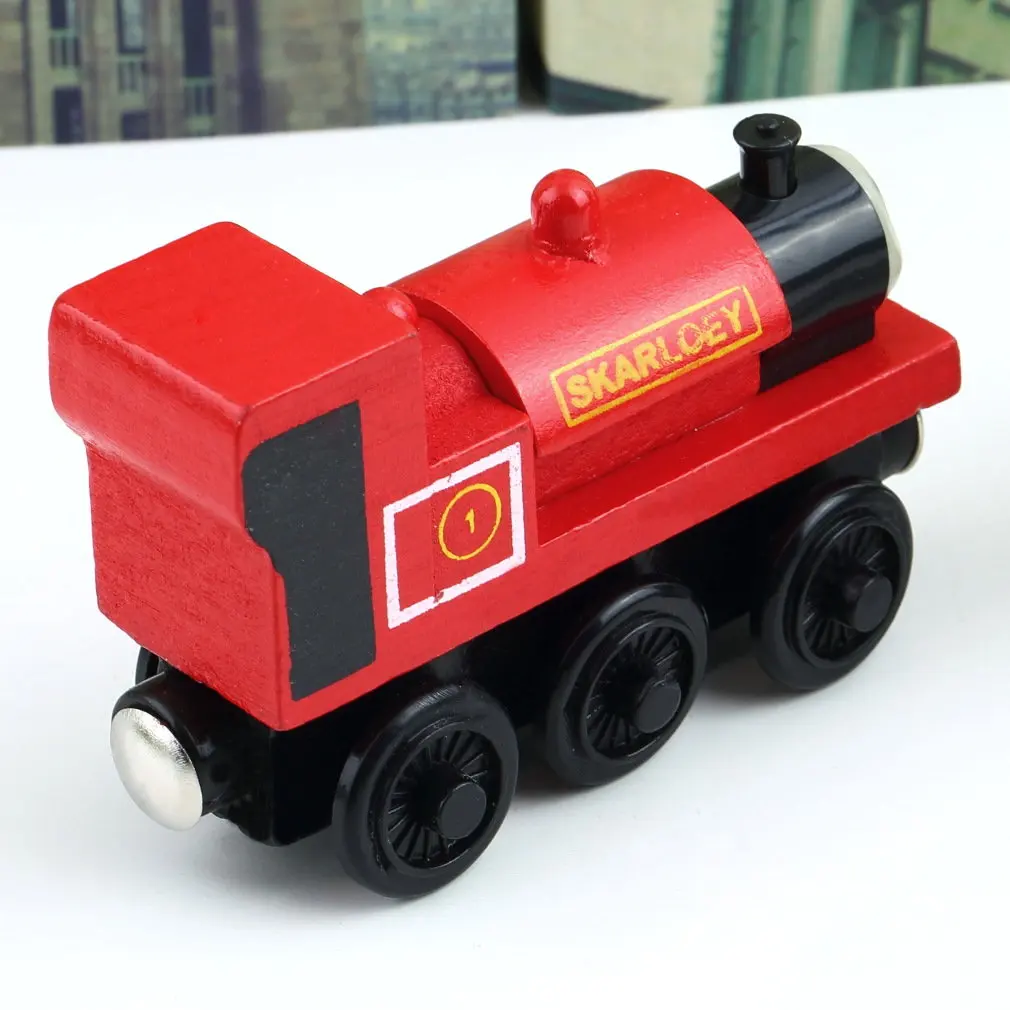 Diecast Vehicles Toy Train RHENEAS Red Fit For BRIO Toy Car T109D Truck Locomotive Engine Railway 2